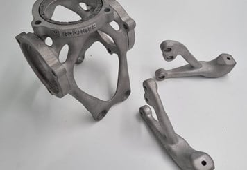 Aluminium component made from additive manufacturing.