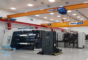 The installation of the first battery foil equipment in Gränges Finspång.