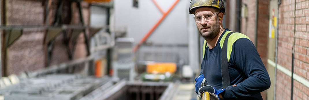 Martin Stigh, a Hydraulic mechanic at Gränges Finspång.