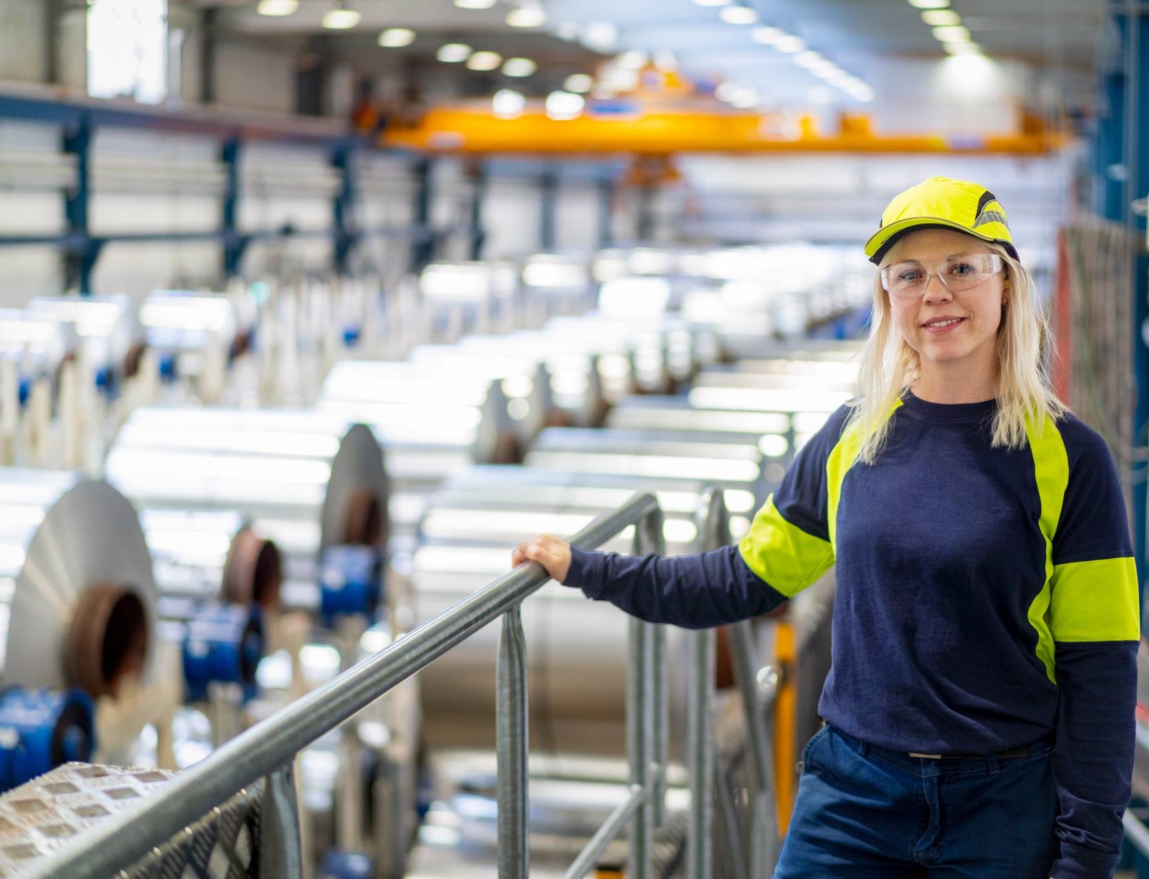 Employee at Gränges facility.
