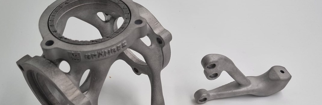 Aluminium component made from additive manufacturing.