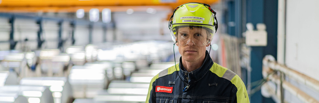 Robbin Katarp, Process Development Engineer at Gränges Finspång.