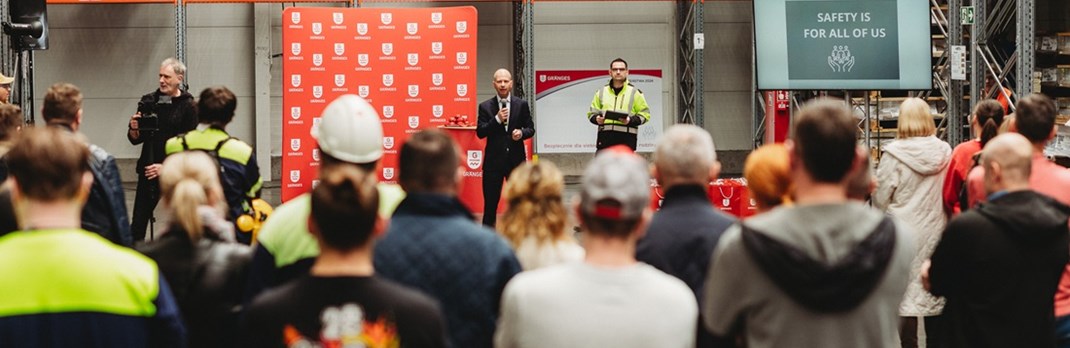 Employees participating in Safety weeks.
