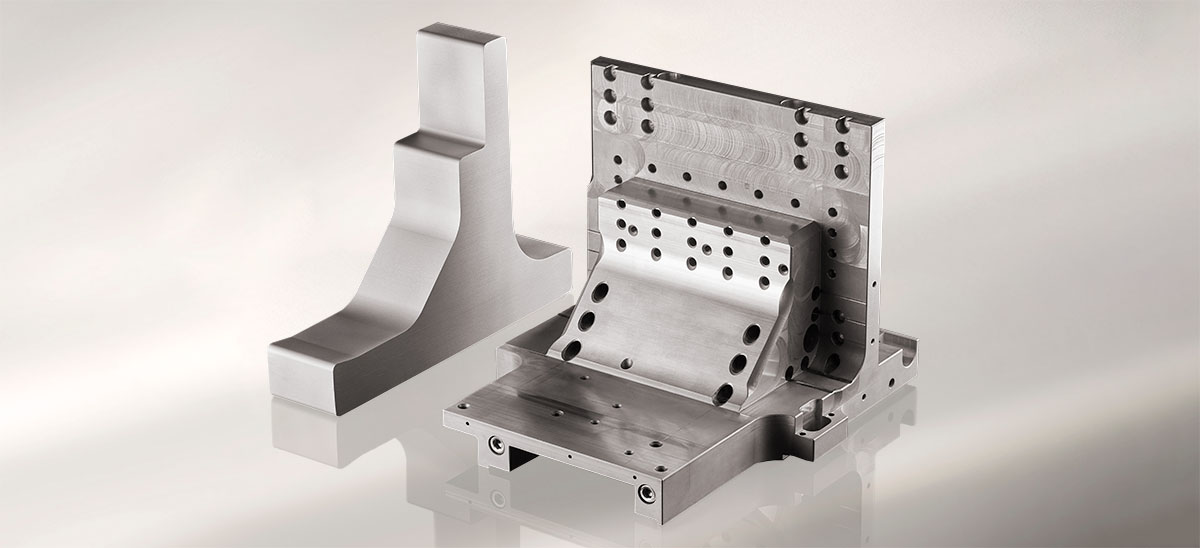 Example 1 of a near next shape extrusion (left) used to produce a customer's part (right).