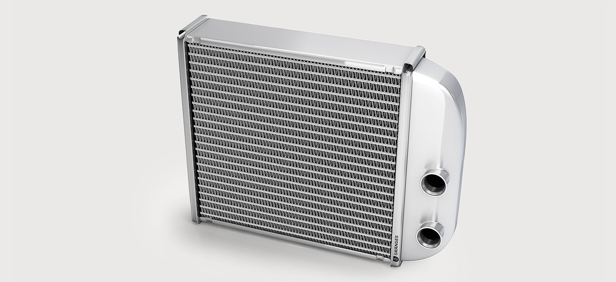 Automative heat exchanger component.