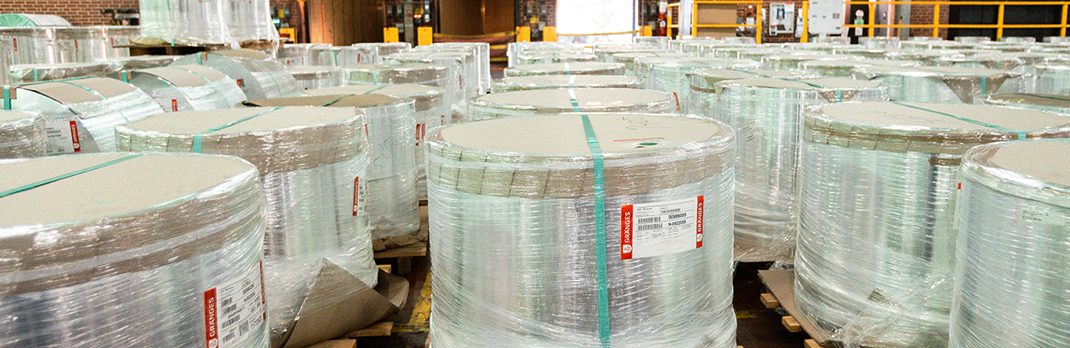 Aluminium foil packaged at Gränges Newport.