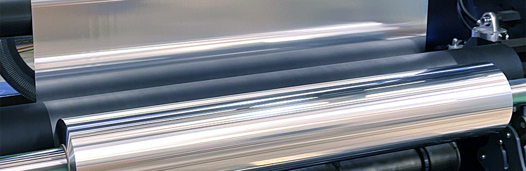 Production of battery cathode foil material.