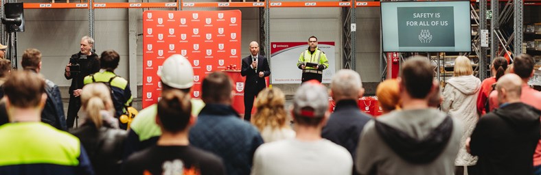 Employees participating in Safety weeks.